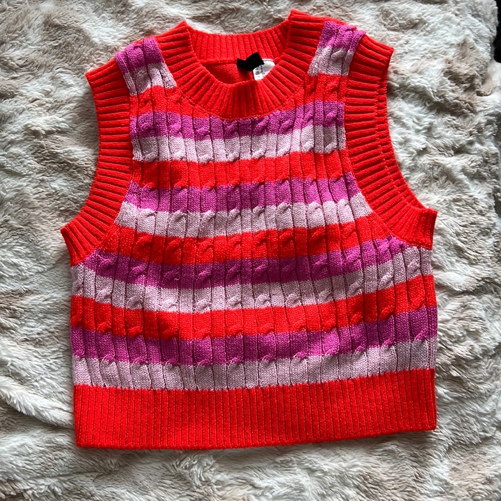 colorful retro vest